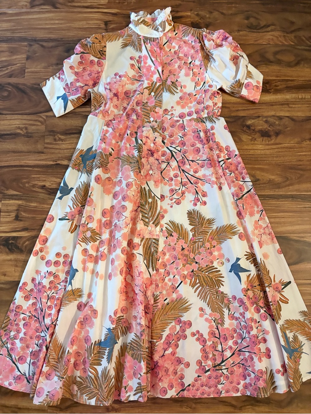 NWT Thierry Colson France Venetia Dress
Garden of Eden Pink Floral Size Small S - Picture 3 of 16